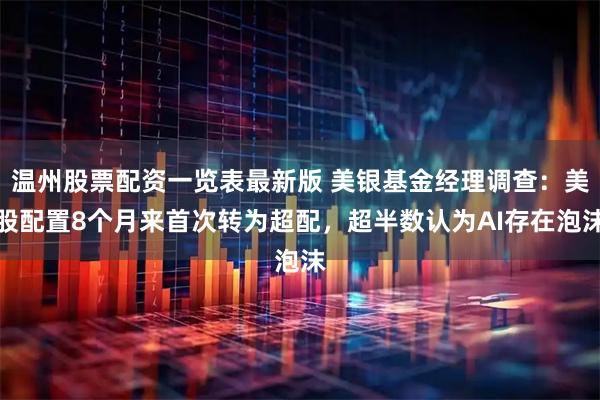 温州股票配资一览表最新版 美银基金经理调查：美股配置8个月来首次转为超配，超半数认为AI存在泡沫