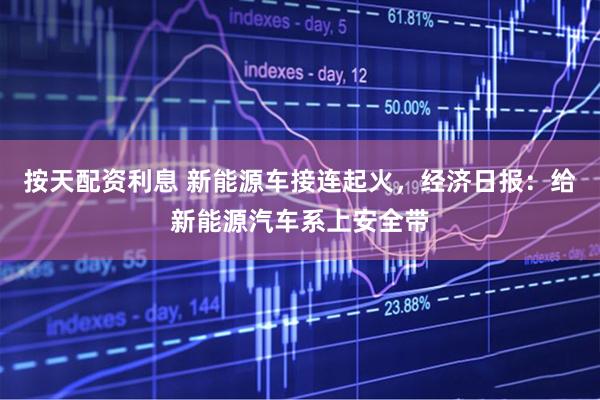 按天配资利息 新能源车接连起火，经济日报：给新能源汽车系上安全带